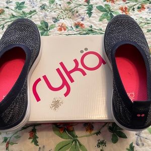 Ryka Navy Mesh Slip On Sneakers